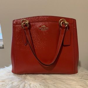Red Authentic Coach Handbag